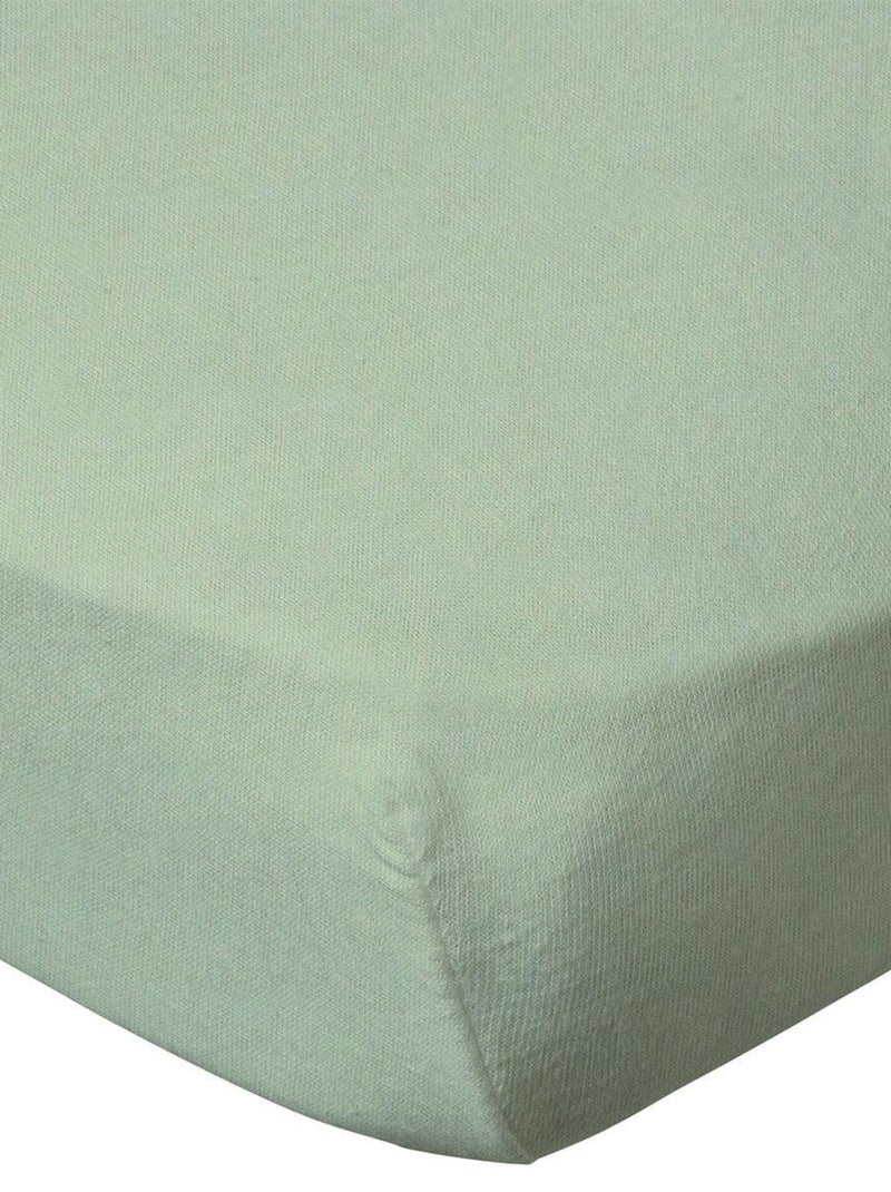 Drap housse uni 70x140 cm Vert - Babycalin Vert - Kiabi