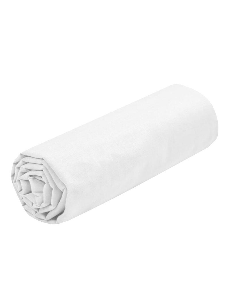 Drap housse uni Blanc - Kiabi