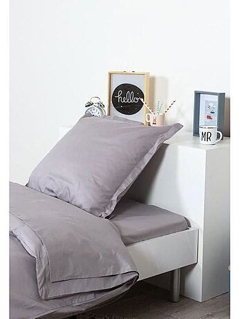 Drap housse uni coton - 1 pièce
