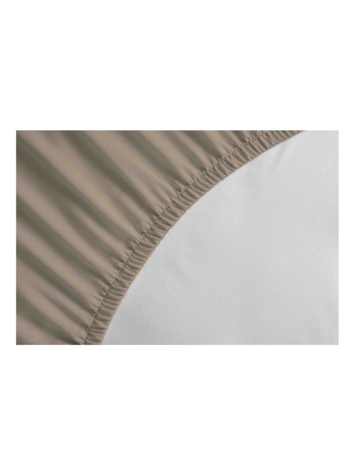Drap housse uni coton 57 fils bonnet 25cm - Kiabi