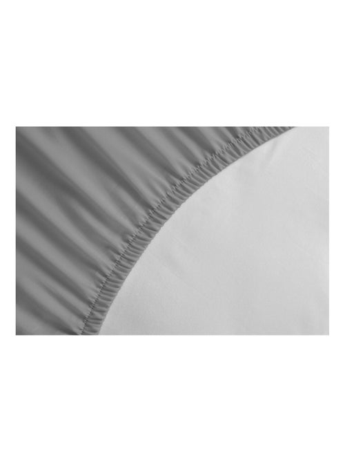 Drap housse uni coton 57 fils bonnet 25cm - Kiabi