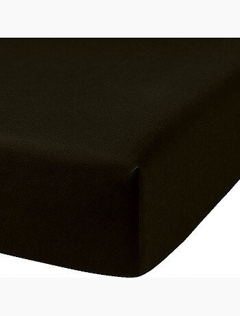 Drap housse uni coton 57 fils bonnet 25cm