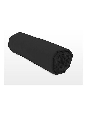 Drap housse uni coton 57 fils bonnet 25cm