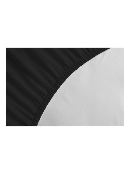 Drap housse uni coton 57 fils bonnet 25cm - Kiabi