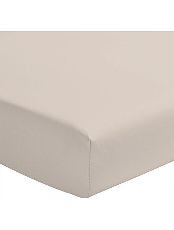 Drap housse uni coton 57 fils bonnet 30cm