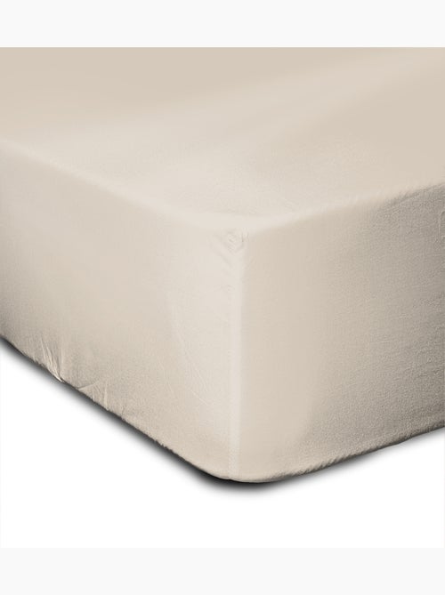 Drap housse uni coton 57 fils bonnet 30cm - Kiabi