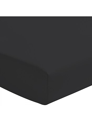 Drap housse uni coton 57 fils bonnet 30cm