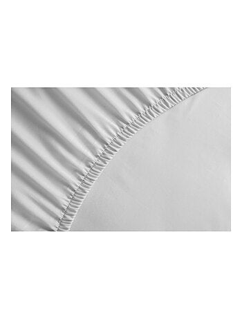 Drap housse uni coton 57 fils bonnet 35cm