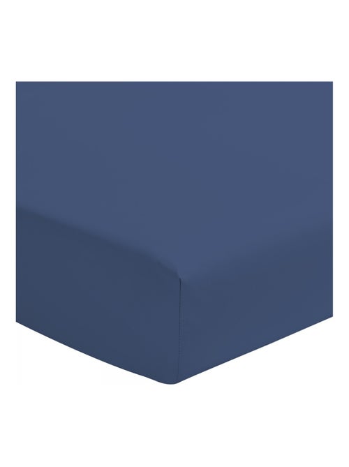 Drap housse uni coton 57 fils bonnet 35cm - Kiabi