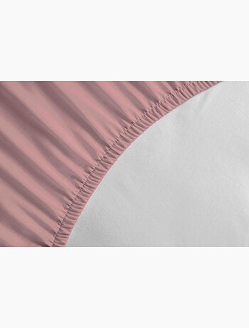 Drap housse uni coton 57 fils bonnet 35cm