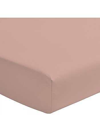 Drap housse uni coton 57 fils bonnet 35cm