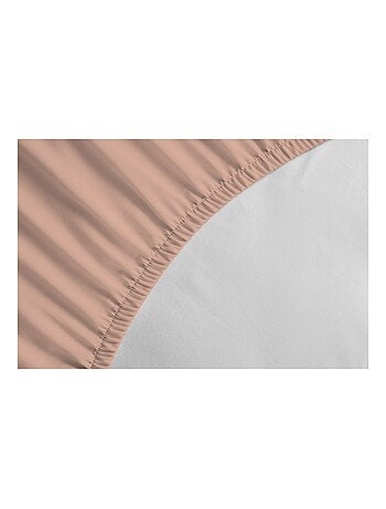 Drap housse uni coton 57 fils bonnet 35cm