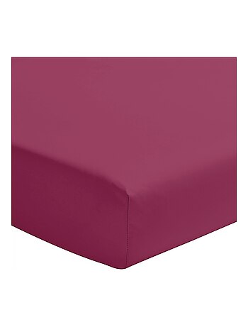 Drap housse uni coton 57 fils bonnet 35cm