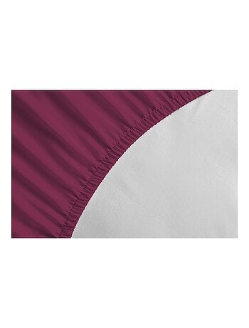 Drap housse uni coton 57 fils bonnet 35cm