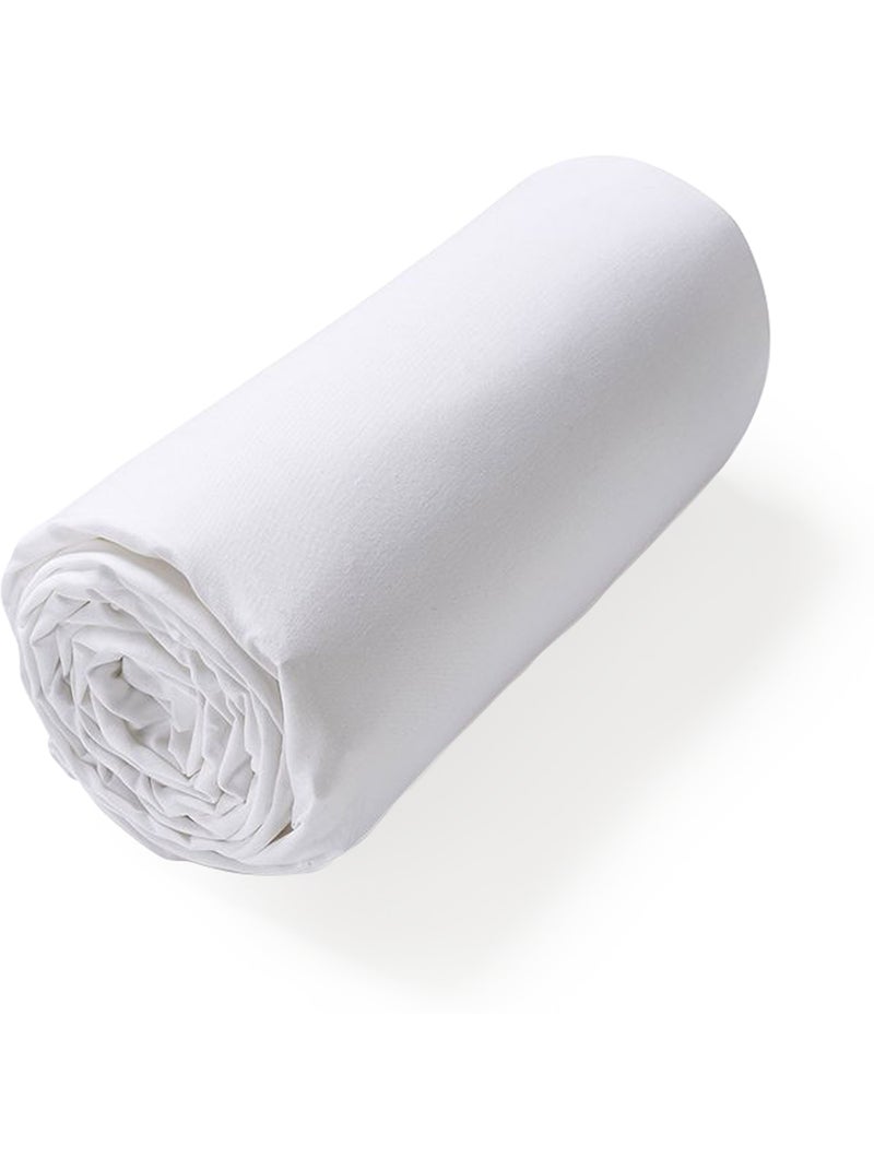 Drap housse uni coton ALTO Bonnet de 23 cm Blanc - Kiabi