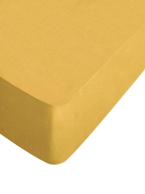 Drap-housse Bébé Jersey Moutarde 60x120 Cm - Coton Extensible, Label Oeko-Tex - Mon P'tit Dodo