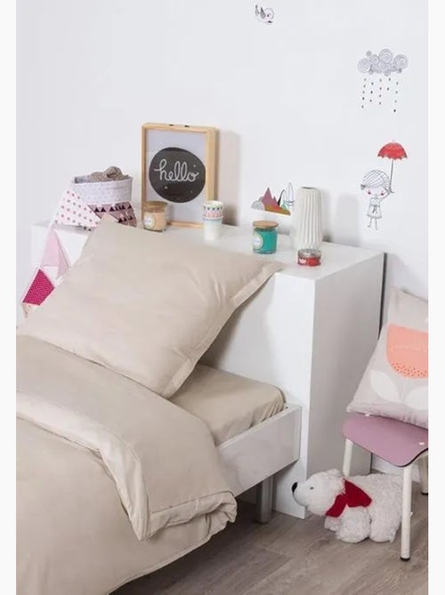 Drap housse uni coton - Kiabi