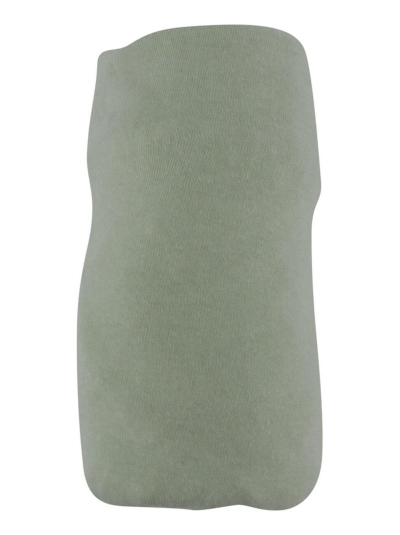Drap housse uni coton Oeko-Tex - Babycalin Vert jade - Kiabi