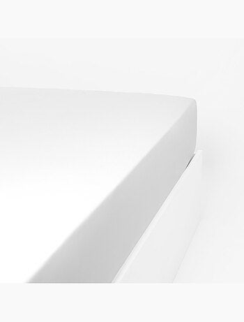 Drap housse uni coton percale 200 fils DESIREE