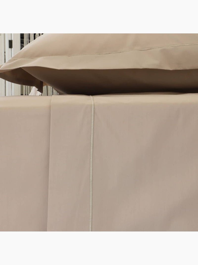 Drap housse uni coton percale 200 fils DESIREE Gris - Kiabi