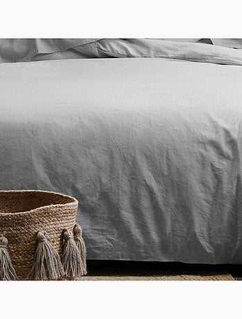 Drap housse uni en coton bio