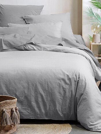 Drap housse uni en coton bio