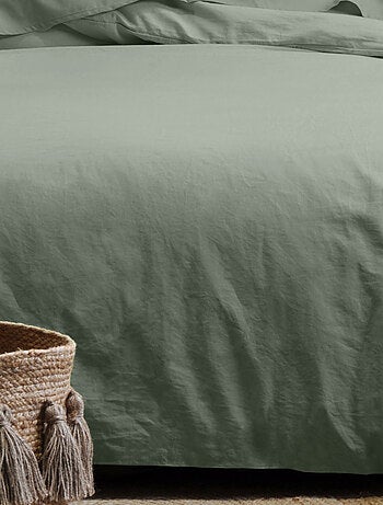 Drap housse uni en coton bio