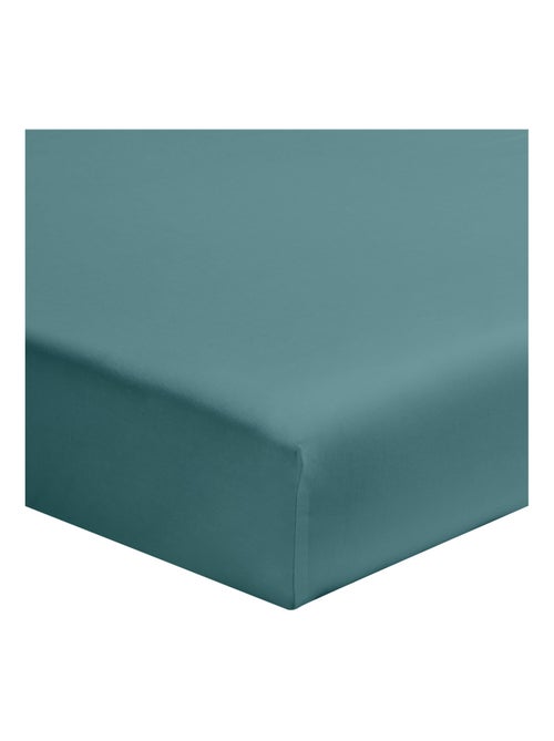 Drap housse uni en coton, bonnet 32 cm, Made in France, LES UNIS - Kiabi