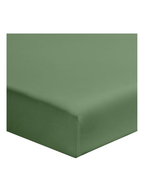 Drap housse uni en coton, bonnet 32 cm, Made in France, LES UNIS - Kiabi