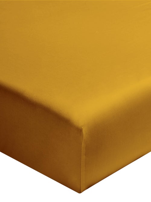 Drap housse uni en coton, bonnet de 24cm, Made in France, LES UNIS - Kiabi