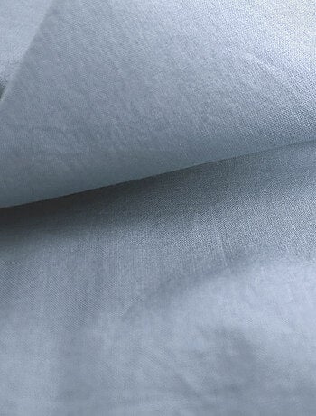 Drap-housse uni en coton, COTON LAVÉ