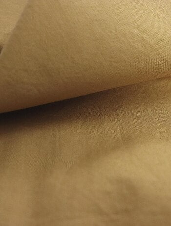 Drap-housse uni en coton, COTON LAVÉ