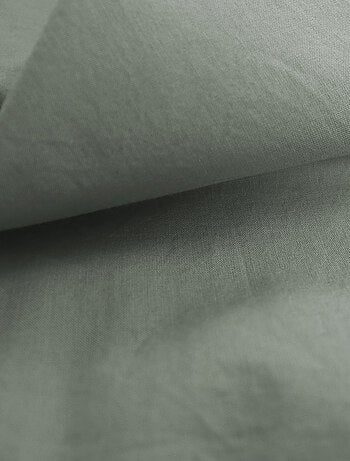 Drap-housse uni en coton, COTON LAVÉ