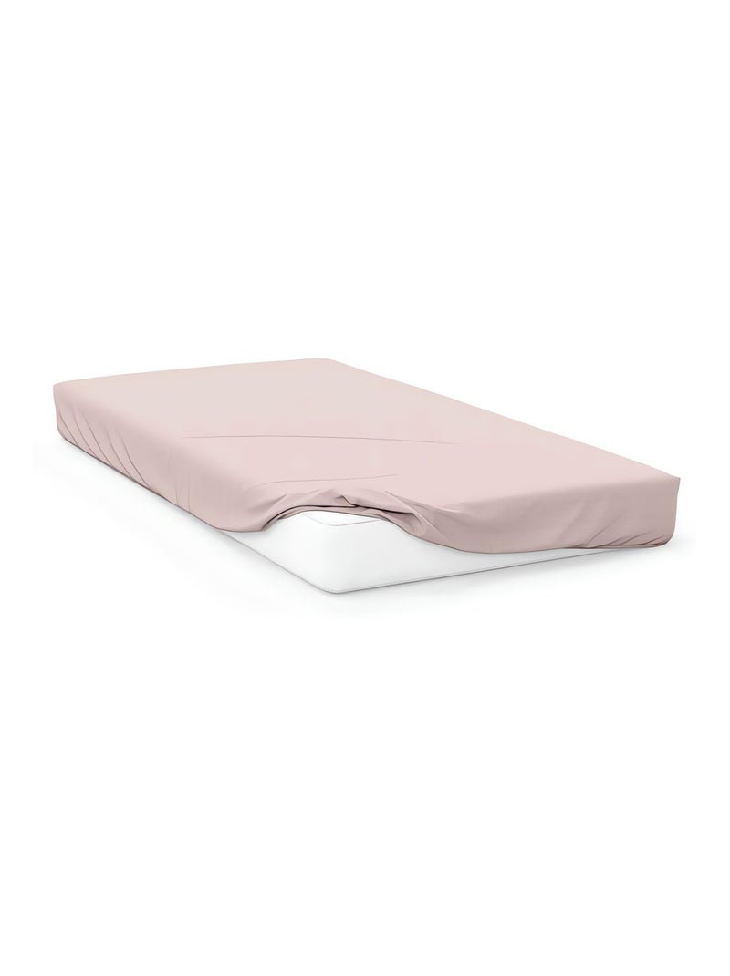 Drap housse uni en coton JERSEY, par Soleil d'ocre Rose - Kiabi