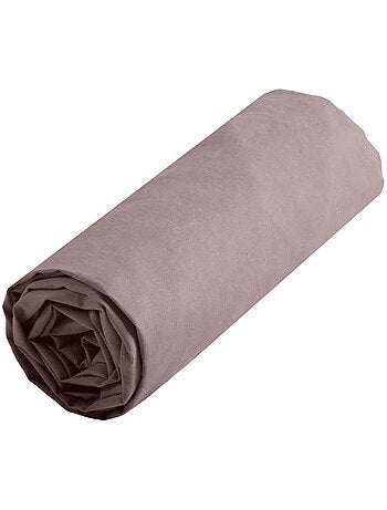 Drap housse uni en coton