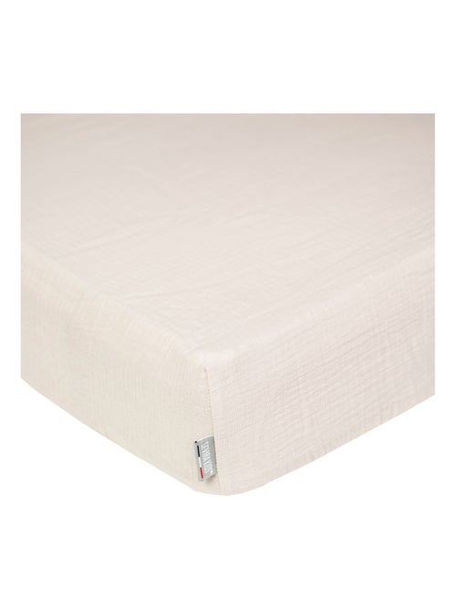 Drap housse uni en gaze de coton SEVIRA KIDS - Kiabi
