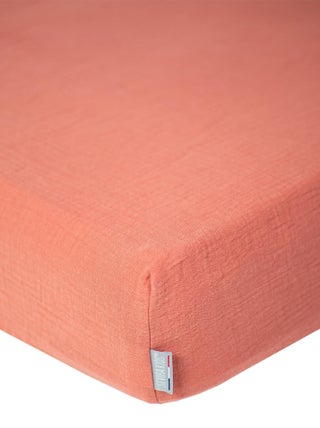 Drap housse uni en gaze de coton SEVIRA KIDS