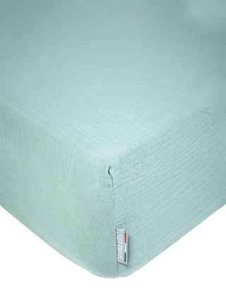 Drap housse uni en gaze de coton SEVIRA KIDS