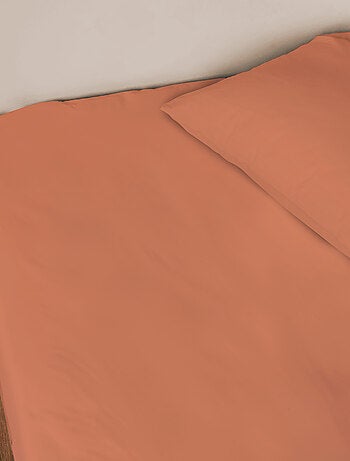 Drap-housse uni en percale, COTON BIO