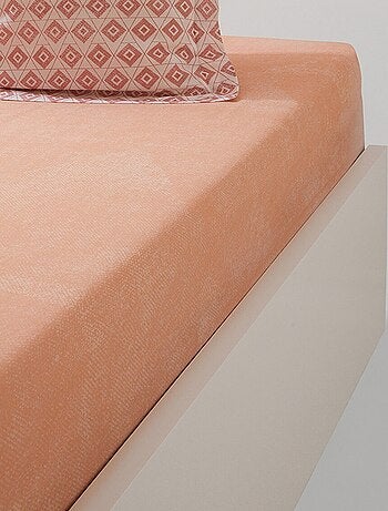 Drap-housse uni en pur coton - Afibel