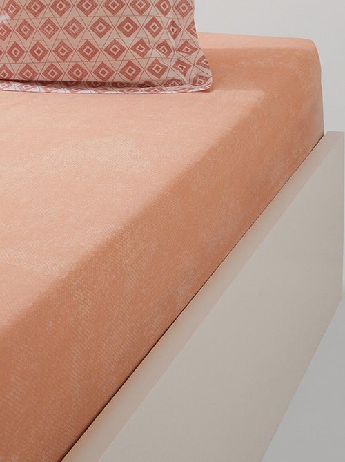 Drap-housse uni en pur coton - Afibel - Kiabi