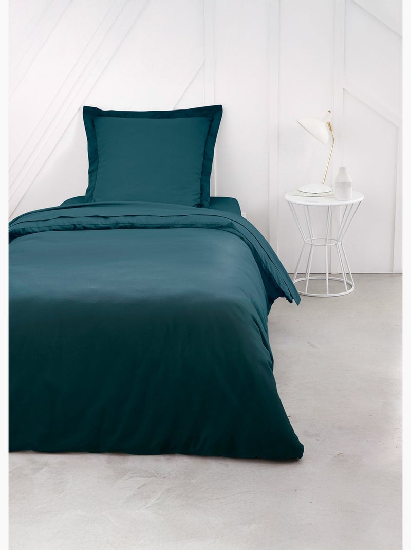 Drap housse uni ESSENTIAL Bleu - Kiabi