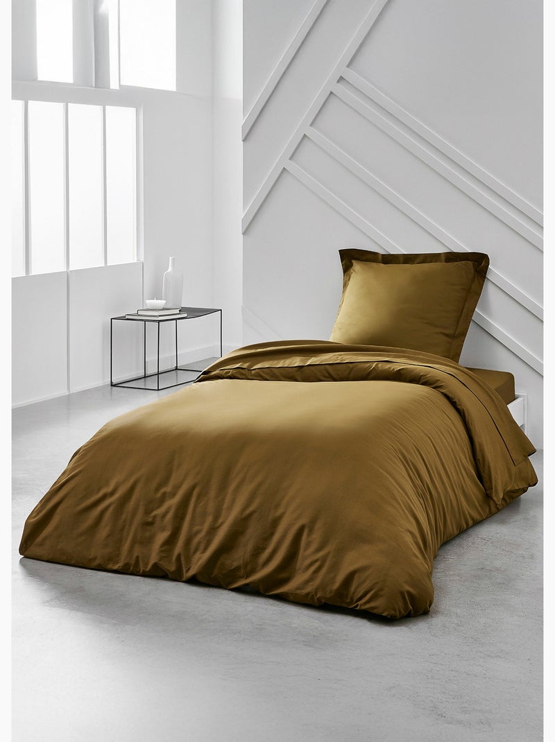 Drap housse uni ESSENTIAL Bronze - Kiabi
