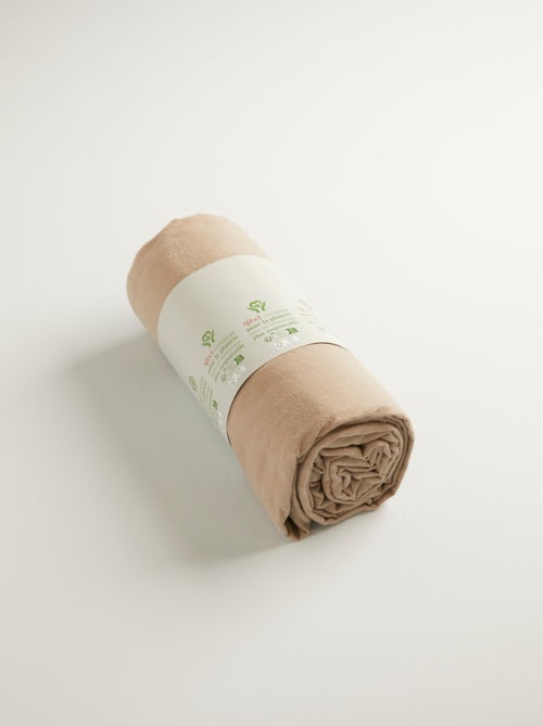 Drap-housse uni flanelle coton 165 g emboîtant - Afibel - Kiabi