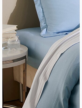 Drap-housse uni flanelle coton 165 g emboîtant