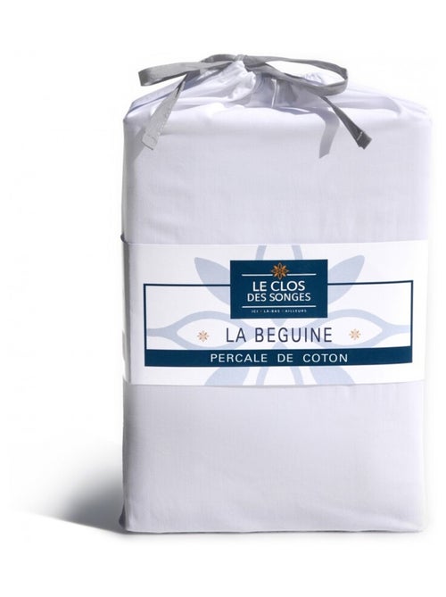 Drap housse uni percale de coton bonnet 30cm - Kiabi Drap housse uni percale de coton bonnet 30cm - Kiabi