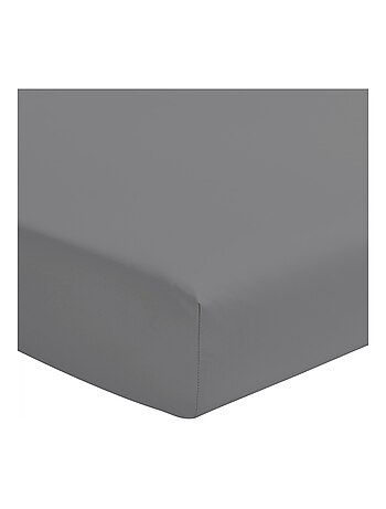 Drap housse uni percale de coton bonnet 30cm
