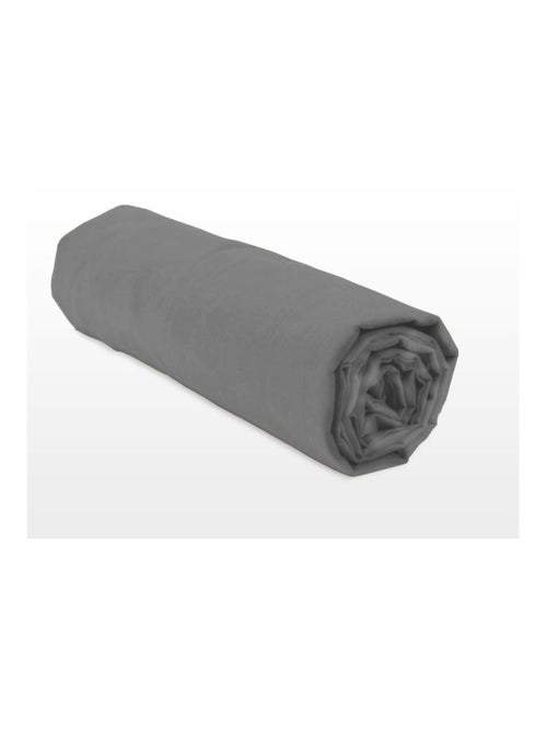 Drap housse uni percale de coton bonnet 30cm - Kiabi