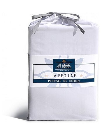 Drap housse uni percale de coton bonnet 30cm