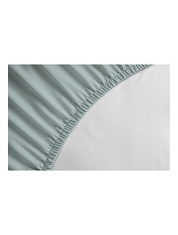 Drap housse uni percale de coton bonnet 30cm